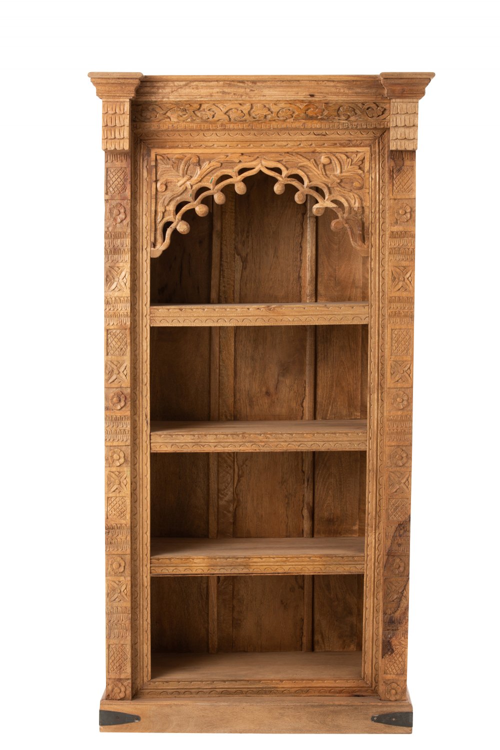 Etagère haute 4 niveaux MACO en bois de manguier naturel